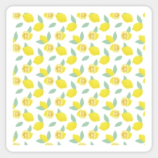 pattern with lemons Sticker